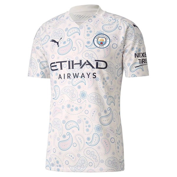Tailandia Camiseta Manchester City 3ª Kit 2020 2021 Blanco